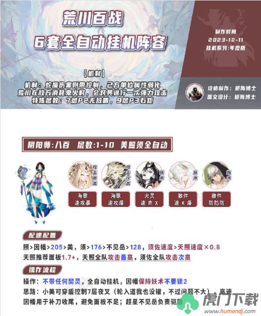 阴阳师荒川百战玩法攻略分享